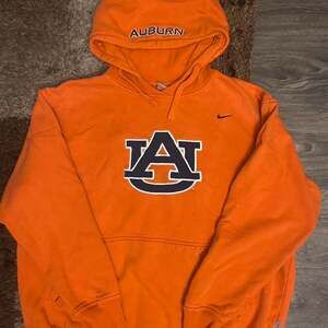 Vintage Nike Auburn Tigers Hoodie, Orange, Size XXL — Y2K Early 00s